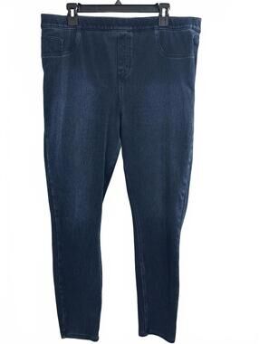 Spanx 1X Jean-ish Ankle Legging - Dark Wash